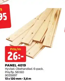 Jem&Fix PANEL 4019, SEK 26 erbjuda