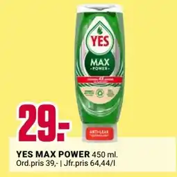 ÖoB YES MAX POWER, SEK 29 erbjuda