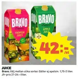 Coop Daglivs JUICE, SEK 42 erbjuda