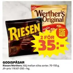 Coop Daglivs GODISPÅSAR, SEK 35 erbjuda