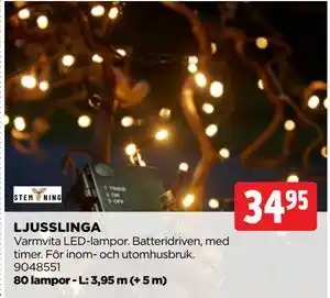 Jem&Fix LJUSSLINGA, SEK 34.95 erbjuda