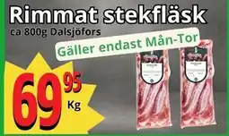 Supergrossen Rimmat stekfläsk, SEK 69.95 erbjuda