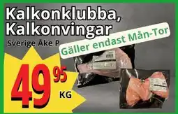 Supergrossen Kalkonklubba, Kalkonvingar, SEK 49.95 erbjuda