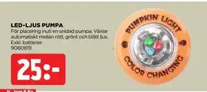 LED-LJUS PUMPA, SEK 25