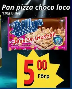 Supergrossen Pan pizza choco loco, Medlemspris erbjuda