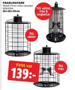 Jem&Fix FÅGELMATARE, SEK 139 erbjuda