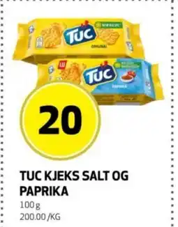 Rusta Tuc kjeks salt og paprika erbjuda
