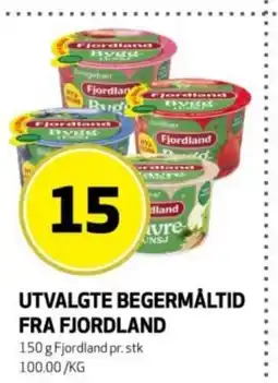 Rusta Utvalgte begermåltid fra fjordland erbjuda