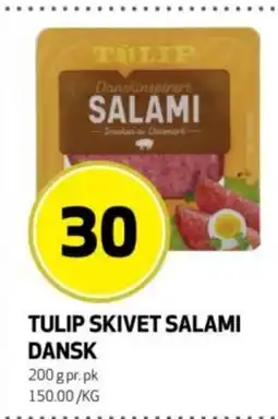Rusta Tulip skivet salami dansk erbjuda