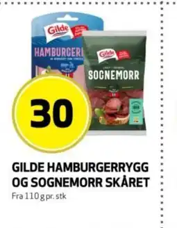 Rusta Gilde hamburgerrygg og sognemorr skåret erbjuda
