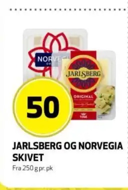 Rusta Jarlsberg og norvegia skivet erbjuda