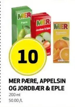 Rusta Mer pære, appelsin og jordbær & eple erbjuda