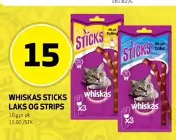 Rusta Whiskas sticks laks og strips erbjuda