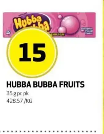 Rusta Hubba bubba fruits erbjuda