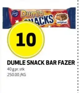 Rusta Dumle snack bar fazer erbjuda