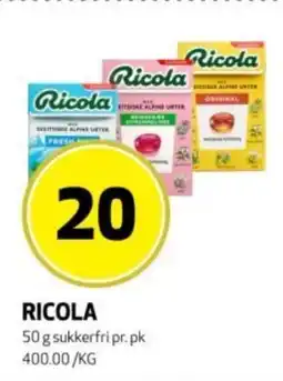 Rusta Ricola erbjuda