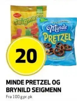 Rusta Minde pretzel og brynild seigmenn erbjuda