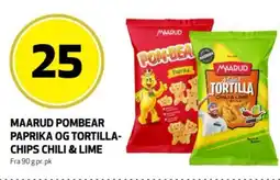 Rusta Maarud pombear paprika og tortilla- chips chili & lime erbjuda
