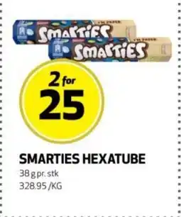 Rusta Smarties hexatube erbjuda
