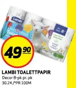 Rusta Lambi toalettpapir erbjuda