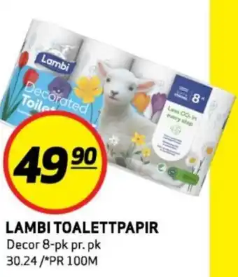 Rusta Lambi toalettpapir erbjuda