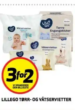 Rusta Lillego tørr- og våtservietter erbjuda