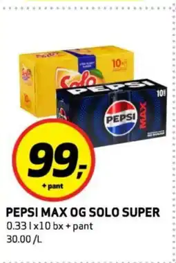 Rusta Pepsi max og solo super erbjuda