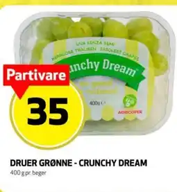 Rusta Druer grønne - crunchy dream erbjuda