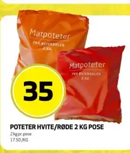 Rusta Poteter hvite/røde pose erbjuda