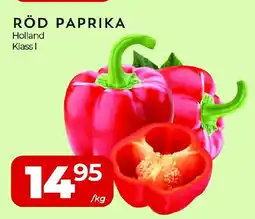 Matrix Butikerna Röd paprika erbjuda