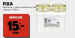 MatArket Fixa gravljus erbjuda