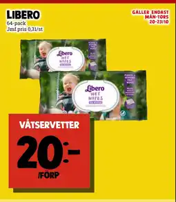 MatArket Libero våtservetter erbjuda