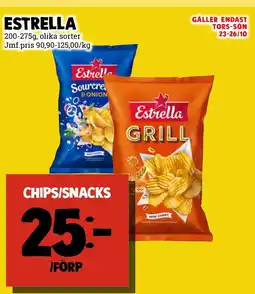 MatArket Estrella chips/snacks erbjuda
