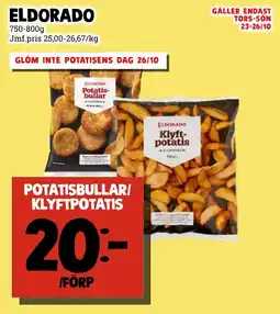 MatArket Eldorado potatisbullar/ klyftpotatis erbjuda