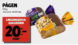 MatArket Pågen lingongrova iguldkorn erbjuda