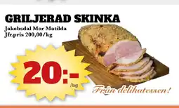 Bonum Matmarknad Griljerad skinka erbjuda