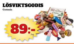 Bonum Matmarknad Lösviktsgodis gottmix erbjuda