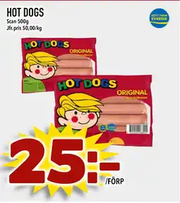 Bonum Matmarknad Hot dogs Scan erbjuda