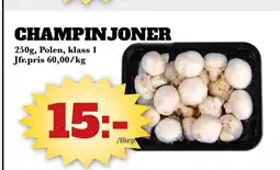 Bonum Matmarknad Champinjoner erbjuda