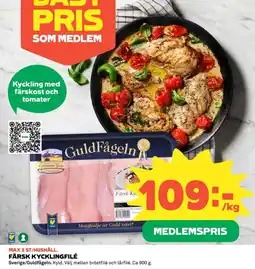 Coop Färsk kycklingfilé erbjuda