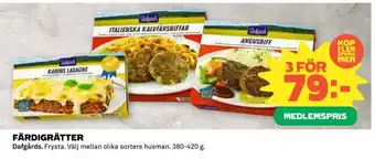Coop Färdigrätter erbjuda