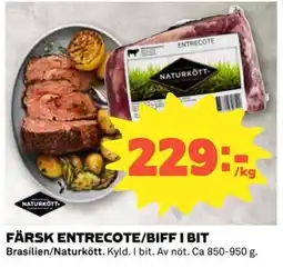 Coop Färsk entrecote/biff i bit erbjuda
