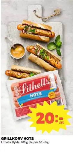 Coop LITHELLS Grillkorv hots erbjuda