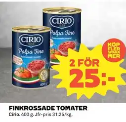 Coop CIRIO Finkrossade tomater erbjuda