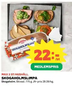 Coop Skogaholmslimpa erbjuda