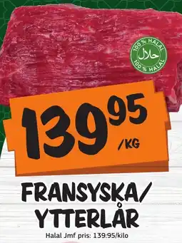 Bazaar Food market Fransyska/ ytterlår erbjuda