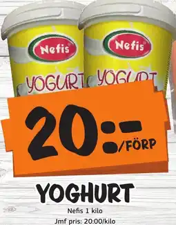 Bazaar Food market NEFIS Yoghurt erbjuda