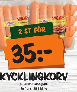 Bazaar Food market Kycklingkorv erbjuda