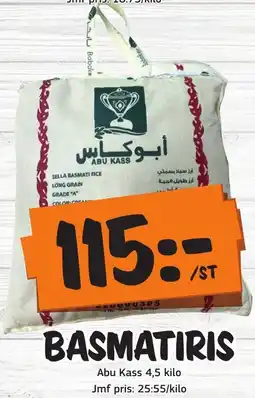 Bazaar Food market ABU KASS Basmatiris erbjuda