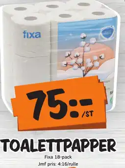 Bazaar Food market FIXA Toalettpapper erbjuda